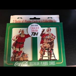 Coca-Cola playing cards in collectible tin ‘95